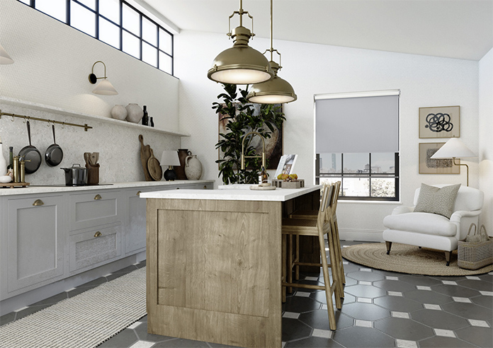 Rimini (Blackout), Grey & Optima Black - Double Roller Blind - Image 6